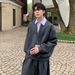 Autumn New High-Quality Loose Fashion Simple Casual Light Luxury High-End Men's Two-Piece Sweatshirt Set_viptrois.com