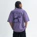 Washed Vintage Street Style Character Fun Print Cotton Short Sleeve T-Shirt Unisex Loose Fit Versatile Trendy_viptrois.com