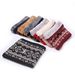 Unisex Scarf Fashion Knitted Wool Pullover Scarf with Velvet Thickened Scarf White Snowflake Double-Layer Neck Set Warm Scarf_viptrois.com