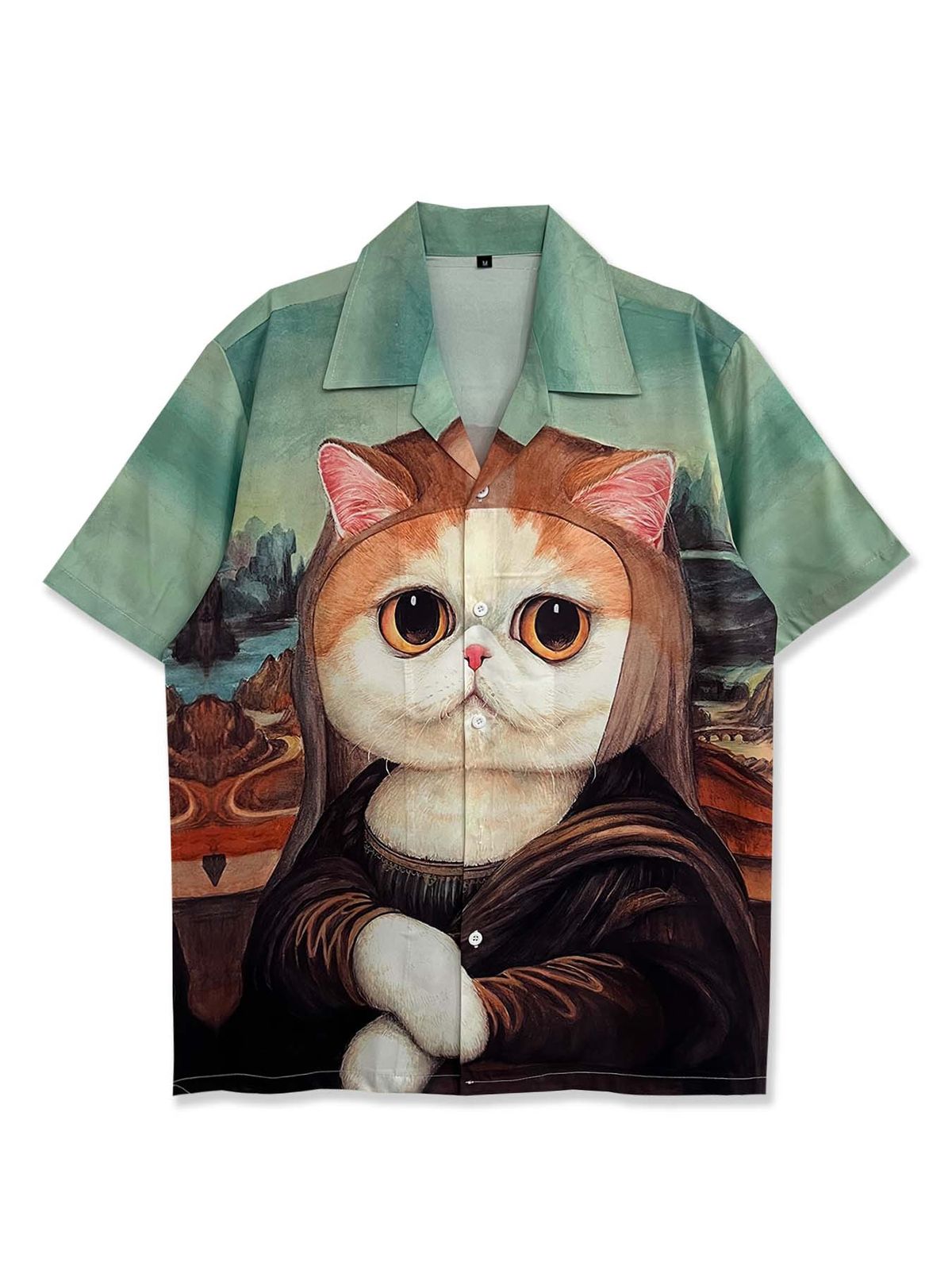 Men's Clothing Heavyweight Hawaiian Fashion Brand Creative Fun Leisure Student Loose Short Sleeved Shirt Men's Seaside Flower Shirt Women_viptrois.com