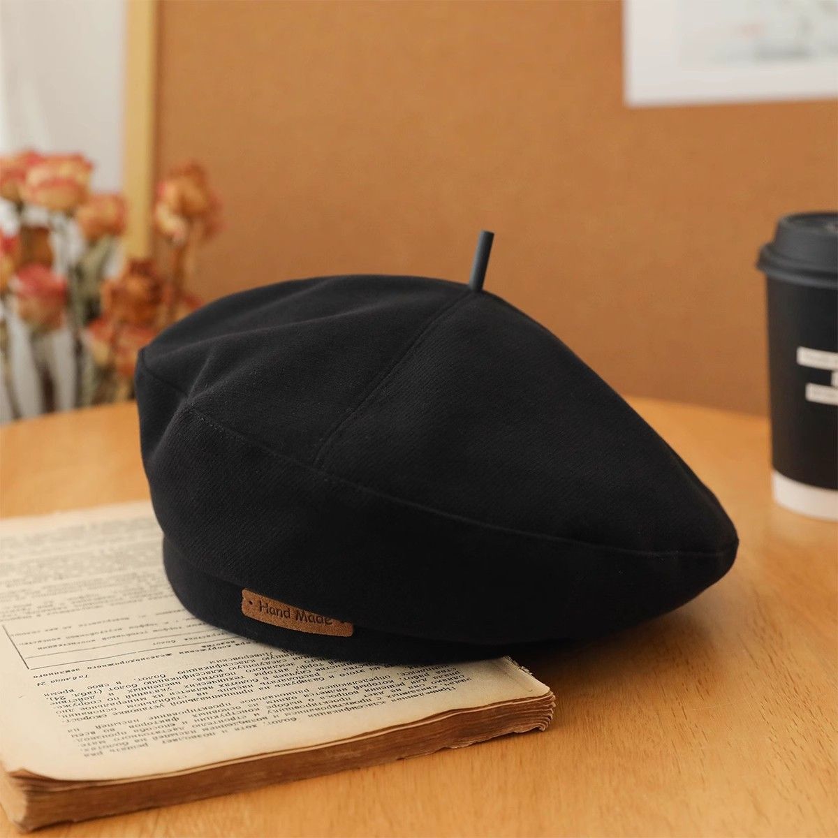 Fashion Metal Chain Beret For Women, Autumn And Winter Woolen Beret, British Style Painter Hat, Versatile Trendy_viptrois.com