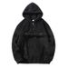 Men's Fleece-Lined Hooded Pullover Sweatshirt - Half-Zip, Drawstring Hood, Winter Streetwear, 100% Polyester (Gray/Black/Navy/Orange)_viptrois.com