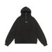 Social Anxiety Sweatshirt Unisex Street Trendy Design Niche Loose Solid Color Half-Zip High Neck Hooded Pullover_viptrois.com
