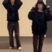 Double Hooded Bandit Sweatshirt Men's Autumn And Winter Heavy Stiff Hoodie Cleanfit Couple Thick Coat_viptrois.com
