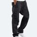 Men's Cargo Drawstring Multi-pocket Casual Pants_viptrois.com