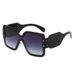 European And American Frameless One Piece Fashion Sunglasses For Women Luxury Double Row Diamond Trendy One Piece Personality Sunglasses For Men_viptrois.com