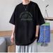 Trendy Wear, Heavy Cotton Short-sleeved T-shirt Men's Trendy Brand Printed Men's Top Casual Versatile Bottoming Shirt T-shirt_viptrois.com