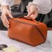 Women's Bags Pu Cosmetic Bag Female New Portable Large Capacity Portable Makeup Brush Storage Bag Travel Toiletry Bag_viptrois.com