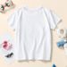 Mother & Kids New Summer Children's T Shirt Girls White T Shirt Small Children's Unicorn Print Short Sleeved T Shirt Short Sleeved Female_viptrois.com