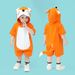 Summer New Style Baby Cute Short Sleeved Hooded Baby Romper Little Fox Shape One Piece Romper Crawling Clothes_viptrois.com