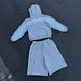 Unisex Striped Casual Hoodie Set With 3D Embroidery Design - Spring Couple Outfits In Grey (S/M/L/XL)_viptrois.com