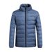 A Light And Thin Men's Down Jacket, A Fashionable And Simple White Duck Down Windproof And Warm Stand-up Collar Coat For Autumn And Winter_viptrois.com