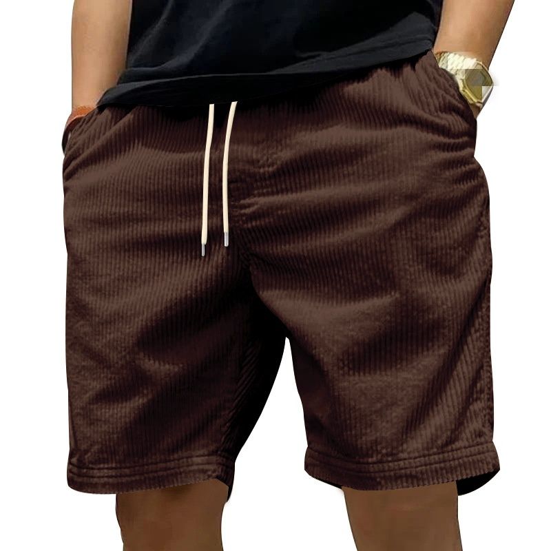 New Men's Casual Shorts - Versatile Lightweight Corduroy Shorts For Men, Summer Five-inch Pants_viptrois.com