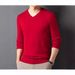 1 Hengyuanxiang Wool Sweater Men, Spring Autumn, V-Neck Sweater, High Elasticity Breathable For Middle-Aged And Young_viptrois.com