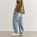 Men's Clothing Trend Vintage Washed Version Loose Jeans Lumberjack Daddy Pants_viptrois.com
