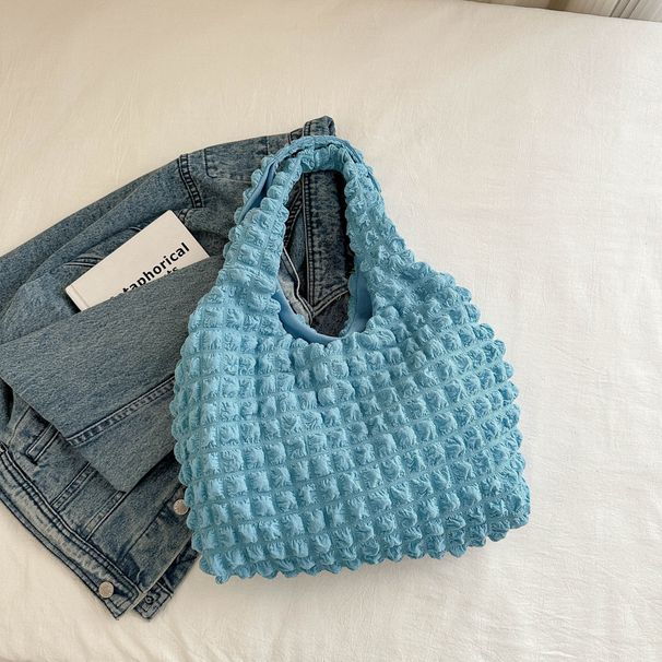 Women's Handle Bags Clouds, Bubbles, Folds, Commuter One-shoulder Vest Bag, Simple Handbag, Large-capacity Messenger Bag_viptrois.com