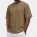Men's Clothing Casual Round Neck Short Sleeved T Shirt Fashionable And Versatile Textured T Shirt Tops_viptrois.com