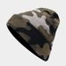 Beanie Caps Autumn and Winter Warm Knit Hat Casual Camouflage Jacquard Curly Cap for Men_viptrois.com