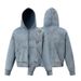 Men's Clothing Vintage American Style DIY Patch Washed Hoodie Men's Oversized Casual Streetwear Jacket_viptrois.com