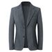 Men's Corduroy Blazer – Business Casual & Fashion Jacket (Greyish/Black/Khaki/Dark Blue, M-5XL) – European & American Style_viptrois.com