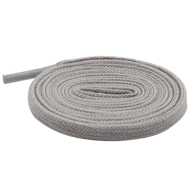 Shoelace 7mm Flat Double-layer Terylene Cotton Solid Color Shoelace All Match Casual Shoes Sneakers Canvas Sneakers_viptrois.com