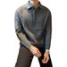 Men's Winter Polo Neck Knit Sweater – Slim Fit Thermal Pullover For Casual & Smart Wear | Stretch Comfort Fabric_viptrois.com