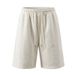Men's Clothing Ice Silk Shorts Jacquard Wheat Ear Pattern Breathable Loose Plus Size Casual Straight Leg Summer Five Point Pants_viptrois.com
