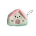 Creative Small House Plush Coin Purse Children's Coin Small Card Sundries Storage Bag Key Chain Pendant School Bag Accessories_viptrois.com