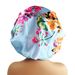 Wide brim color square night cap print round cap print home cap Soft hair care cap larger_viptrois.com