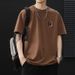 New Loose Ethnic Style Printed Tall Extended T-shirt Men's Niche Trendy Brand Half-sleeved T-shirt Men's Foreign Trade Short-sleeved Shirt_viptrois.com