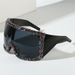 2024 New Large Frame Face Mask Sunglasses Luxury Rhinestone Decoration Catwalk Party Sunglasses Integrated Goggles_viptrois.com