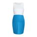 Family matching women's clothing sleeveless contrast color stitching maternity dress dress hip skirt_viptrois.com