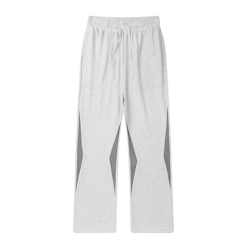 Men’s High-Waist Casual Sweatpants – Loose Fit, Drawstring Waist, Unisex Streetwear (Black/Flower Ash/Khaki, M-XXXL)_viptrois.com