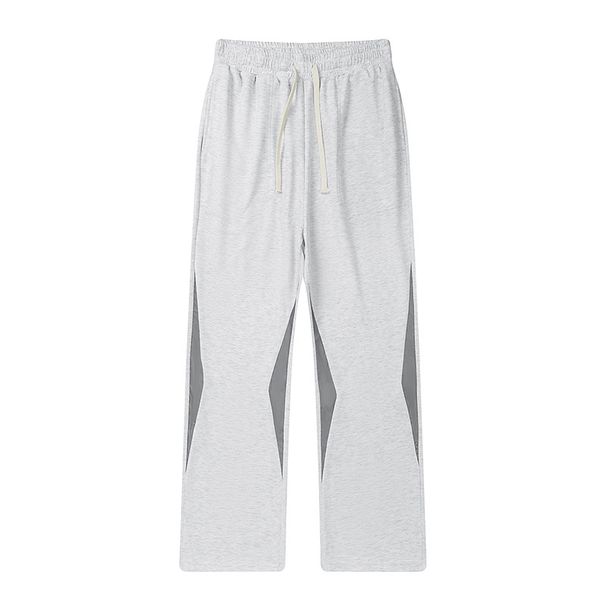 Men’s High-Waist Casual Sweatpants – Loose Fit, Drawstring Waist, Unisex Streetwear (Black/Flower Ash/Khaki, M-XXXL)_viptrois.com