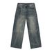 Men's Clothing Loose Straight Jeans Retro Trendy Versatile Wide Leg Trousers_viptrois.com