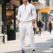 Men's Fleece-Lined Zip-Up Hoodie & Jogger Set – Winter-Ready Comfort (S-XXXL, 8 Colors)_viptrois.com