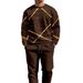 2025 New Fashion Men's Casual Sports Crewneck Sweatshirt And Sweatpants Two-Piece Set_viptrois.com