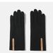 Winter wool gloves women's thin section plus velvet warm fashion cashmere autumn and winter girls fingertip flip can touch the screen_viptrois.com