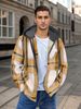 Men's Flannel Woolen Jacket Zipper Hoodie Winter Warm Hooded Coat_viptrois.com