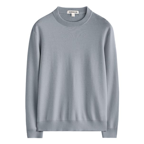 Men's Classic Crewneck Wool Blend Sweater – Premium Thick Knit For Winter (M-XXXL, Coffee/Black/Heather Grey/Cream)_viptrois.com