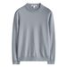 Men's Classic Crewneck Wool Blend Sweater – Premium Thick Knit For Winter (M-XXXL, Coffee/Black/Heather Grey/Cream)_viptrois.com