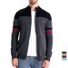 Pure European Size Fashion Zipper Sweater Autumn Winter New Cross-Border Knitted Cardigan Trendy Men's Black Cotton_viptrois.com