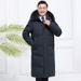 Men's Clothing Long Over Knee Dad Down Jacket Men's Plush And Thickened Business Casual Fur Collar Coat Winter_viptrois.com