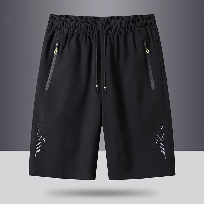 Men's Clothing Summer Men's Shorts Quick Drying Ice Silk Sports Leisure Cool Loose Large Size Outer Wear Thin Shorts Beach Pants_viptrois.com