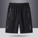 Men's Clothing Summer Men's Shorts Quick Drying Ice Silk Sports Leisure Cool Loose Large Size Outer Wear Thin Shorts Beach Pants_viptrois.com