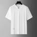Men's Clothing Summer Light Luxury All Match Short Sleeved Breathable Fashion Short Sleeved T Shirt Casual Top_viptrois.com