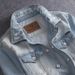 Men's Clothing One Piece Drop Shipping Autumn New Men's Retro Denim Jacket Light Color Hole Slim Fit Clothes Korean Style Denim Jacket_viptrois.com