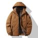 Medium And Long Hooded Jacket, Cotton-padded Jacket, Warm Cotton-padded Thickened Cotton-padded Jacket, Fashionable Cotton-padded Jacket._viptrois.com