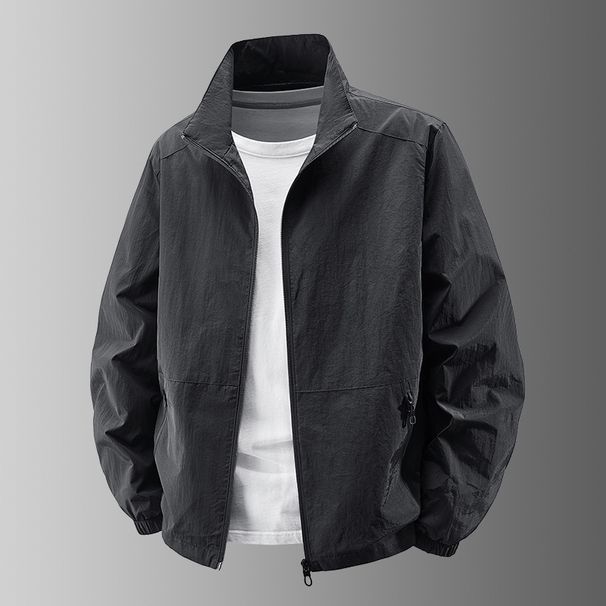 Men's Quick-Dry Jacket – Breathable Windproof Outdoor Coat (M-5XL, Black/Gray/Olive/Khaki/Blue)_viptrois.com