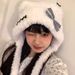 Homemade Autumn And Winter Atmosphere Sticker, Cute Plush Teddy Bear, Internet Famous Bow, Warm Ear Protection Hat,_viptrois.com